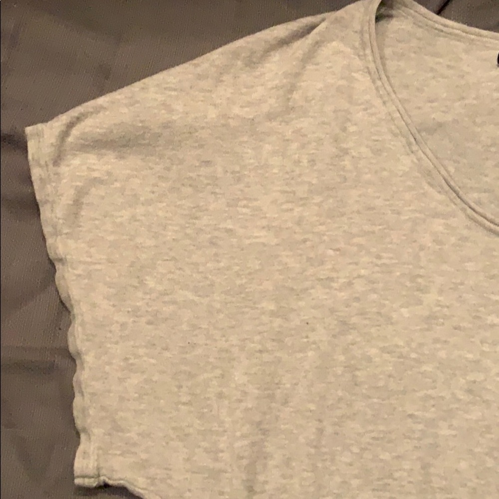 Express Grey Ribbed Shirt - Picture 3 of 10